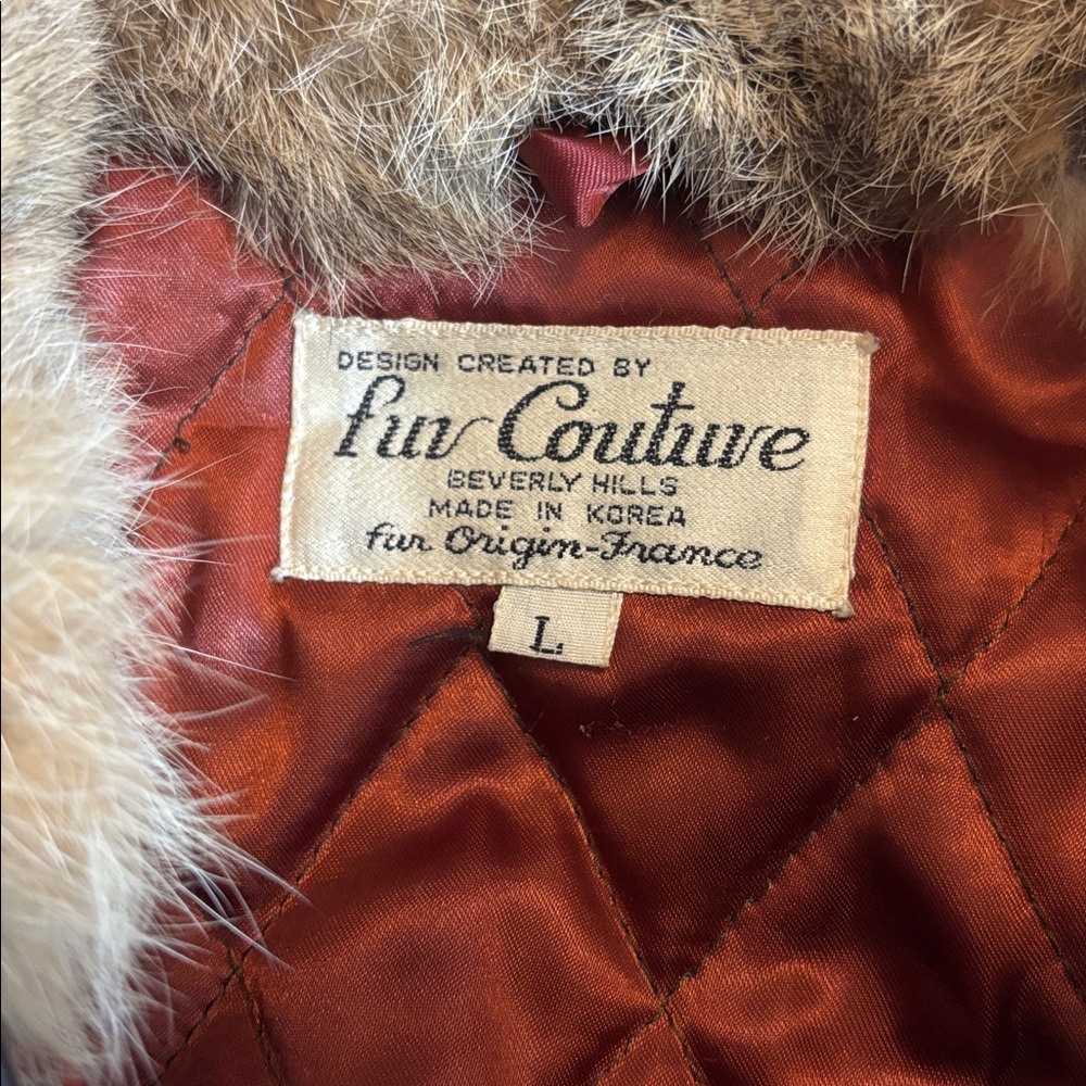 FUR COUTURE | Beverly Hills jacket coat large - Picture 3 of 5